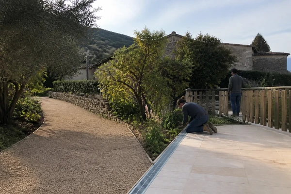 Allée graviers stabilisés Chabeuil