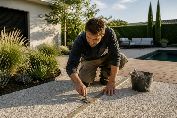 Prix terrasse béton drainant Chatuzange-le-Goubet
